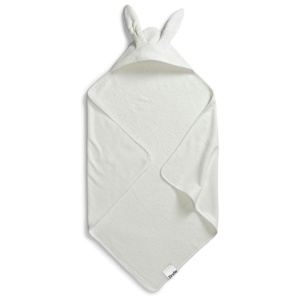 Elodie Hooded Towel Vanilla White Bunny produkt bild