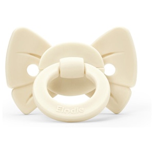 Elodie Binky Bow Silicone 0-6m Oat White produkt bild