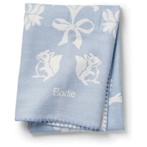 Elodie Details jacquard bomullsfilt blueberry blue produkt bild