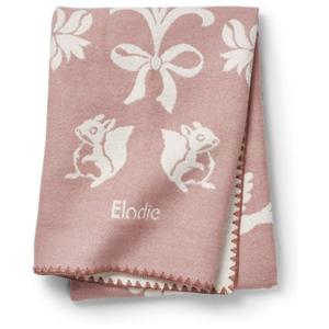 Elodie Details jacquard bomullsfilt mulberry pink produkt bild