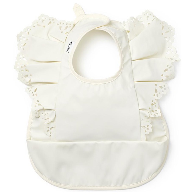 Elodie Baby Bib Vanilla White 0-3 år