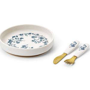 Elodie Silicone Plate Set Garden Leo Toile produkt bild