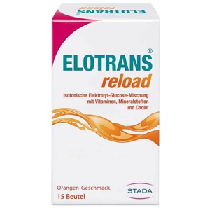 Elotrans reload Elektrolytpulver mit Vitaminen, 15X7.57 g Beutel Produktbild