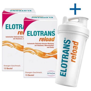 Elotrans reload Elektrolytpulver mit Vitaminen, 2x15x7.57 g Beutel Produktbild