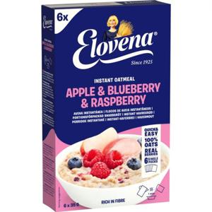 Elovena Havregrynsgröt Äpple/Blåbär/Hallon 210 g produkt bild