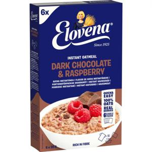 Elovena Havregrynsgröt Mörk Choklad Hallon 210 g produkt bild