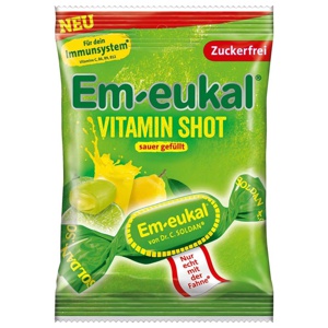 EM-EUKAL Bonbons Vitamin Shot sauer zuckerfrei Produktbild