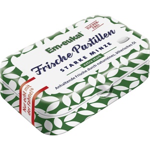 EM-EUKAL Frische Pastillen starke Minze zuckerfrei Produktbild