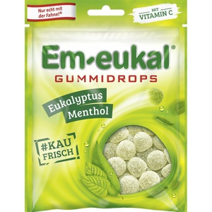 EM-EUKAL Gummidrops Eukalyptus-Menthol zuckerhalt. Produktbild
