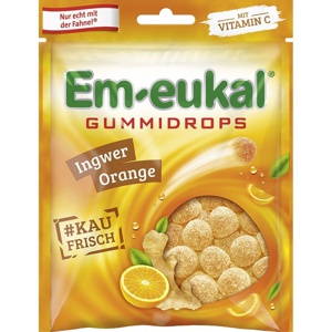 EM-EUKAL Gummidrops Ingwer-Orange zuckerhaltig Produktbild