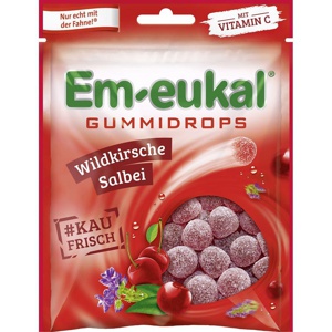 EM-EUKAL Gummidrops Wildkirsche-Salbei zuckerhalt. Produktbild
