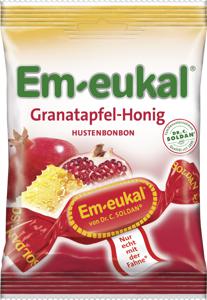 Em-eukal Halstablett Granatäpple Honung 75g produkt bild