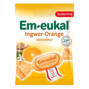 EM-EUKAL Bonbons Ingwer Orange zuckerfrei Produktbild