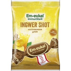 EM-EUKAL Bonbons Ingwer Shot gefüllt zuckerhaltig Produktbild