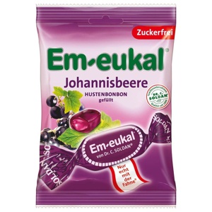 EM-EUKAL Bonbons Johannisbeere gefüllt zuckerfei Produktbild