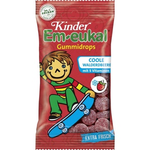 EM-EUKAL Kinder Gummidrops coole Walderdbeere zh. Produktbild