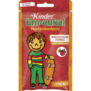 EM-EUKAL Kinder Bonbons Walderdbeere-Honig zh. Produktbild