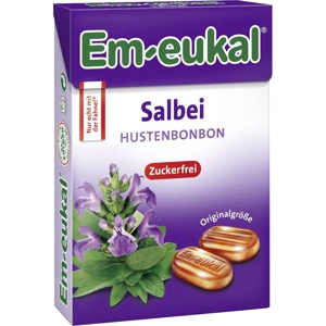 EM-EUKAL Bonbons Salbei zuckerfrei Box Produktbild