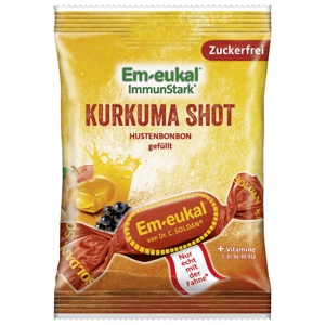Em-eukal Sockerfri Halstablett Gurkmeja 75g produkt bild