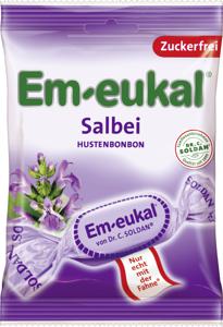 Em-eukal Sockerfri Halstablett Salvia 75g produkt bild