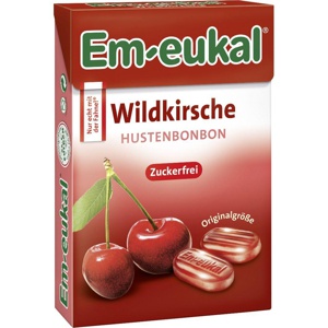 EM-EUKAL Bonbons Wildkirsche zuckerfrei Box Produktbild