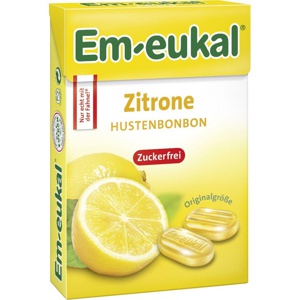 EM-EUKAL Bonbons Zitrone zuckerfrei Box Produktbild