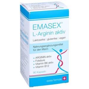 EMASEX L-Arginin aktiv 90 St Kapseln Produktbild