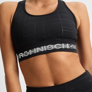 Emblem Emboss Sport-BH Svart produkt bild