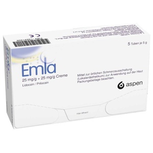 EMLA 25 mg/g + 25 mg/g Creme + 12 Tegaderm Pfl. Produktbild