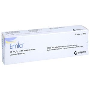 EMLA 25 mg/g + 25 mg/g Creme Produktbild