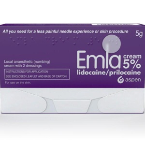 Emla Cream 5% 5g With 2 Dressings product image