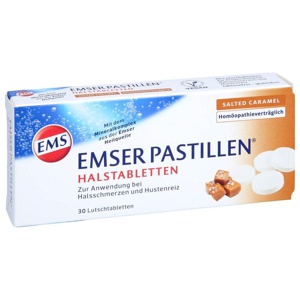 EMSER PASTILLEN SALTED CARAMEL 30 St Lutschpastillen Produktbild