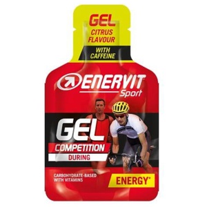 Enervit Sport Gel Competition Citrus 25 ml, med koffein  produkt bild