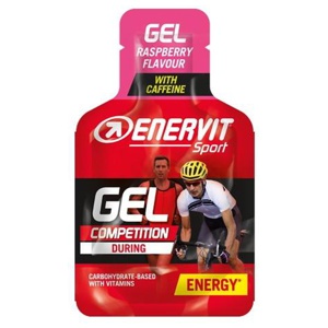 Enervit Sport Gel Competition Hallon 25 ml, med koffein produkt bild