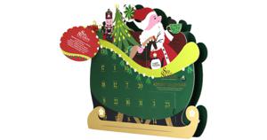 English Tea Shop Adventskalender Santa Sleigh EKO 24 luckor produkt bild