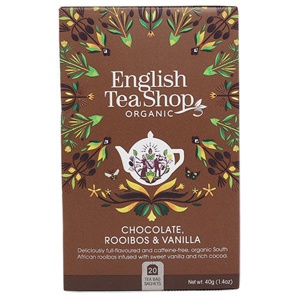 English Tea Shop Chocolate, Rooibos & Vanilla Ø - 20 breve produktbillede