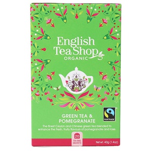 English Tea Shop Te Green & Pomegranate 20stk produktbilde