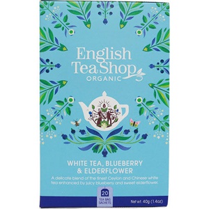 English Tea Shop White Tea, Blueberry & Elderflower 20 br. produktbillede