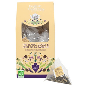 English Tea Shop White Tea, Coconut & Passion Fruit Tea Økologisk   15 breve produktbillede