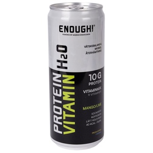 Enough Protein & Vitamin H20 Mango Lime 330ml produkt bild