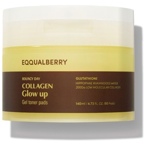 Eqqualberry Collagen Glow Up Gel Toner Pads produktbilde