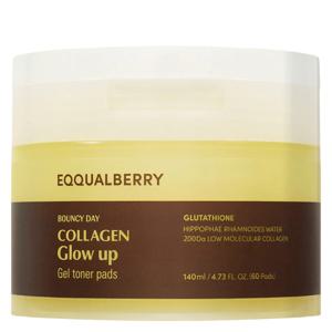 EQQUALBERRY Collagen Glow Up Gel Toner Pads 60pcs produkt bild