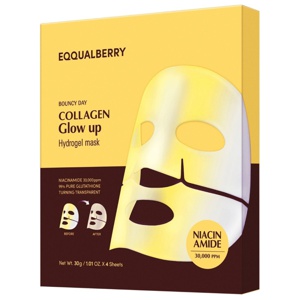 Eqqualberry Collagen Glow Up Hydrogel Mask 4 stk produktbilde