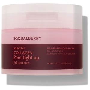 Eqqualberry Collagen Pore-Tight Up Gel Toner Pads 140 ml produktbilde