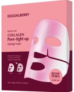 EQQUALBERRY Collagen Pore-Tight Up Hydrogel Mask 4 st produkt bild