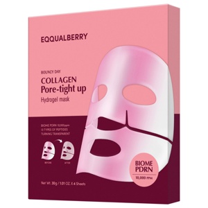 Eqqualberry Collagen Pore-Tight Up Hydrogel Mask 4 stk produktbilde