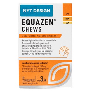 eye q chews tyggekap. m. jordbærsmag - 60 kapsler produktbillede