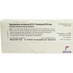 EQUISETUM ARVENSE D 15/Formica D 10 aa Ampullen Produktbild