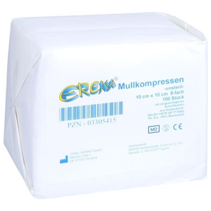 ERENA Mullkompr.10x10 cm unsteril 8fach Produktbild