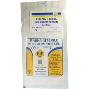 Erena Mullkompr.10x20 cm steril 8fach Produktbild
